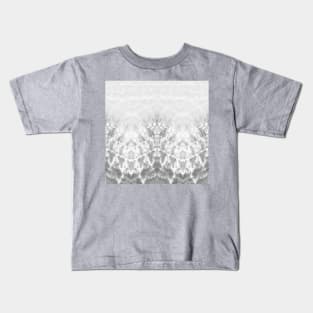 Gray Zig-Zag Tie-Dye Kids T-Shirt